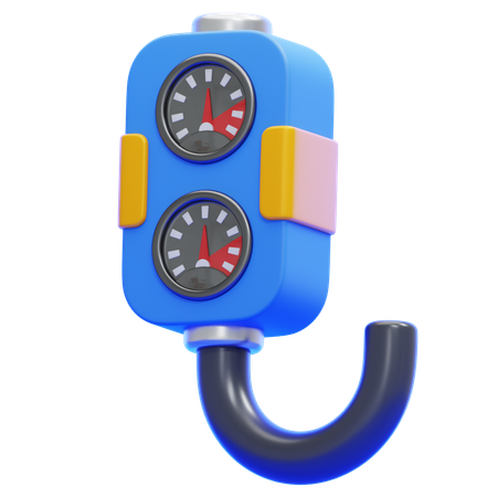 Druckanzeige  3D Icon