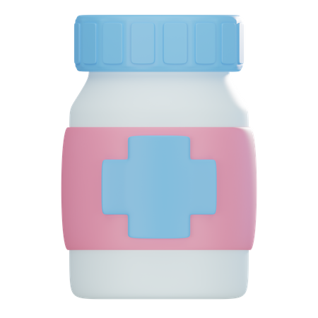 Drug Bottle  3D Icon