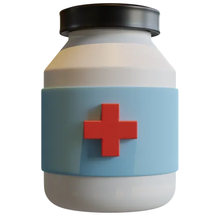 Drug Bottle  3D Icon