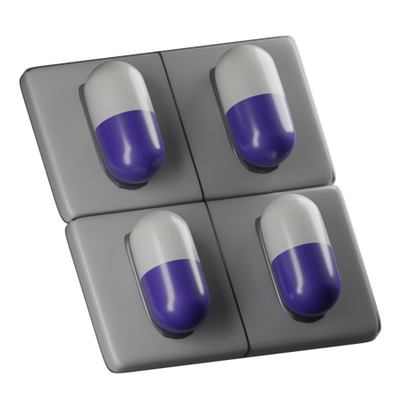 Drug Strip  3D Icon