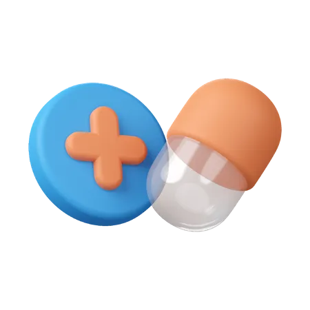 Drugs 3 D Icon Design 3D Icon