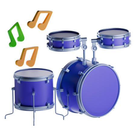 ドラム  3D Icon