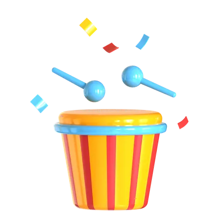 Drum  3D Icon