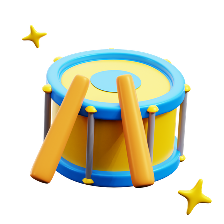 Drum  3D Icon