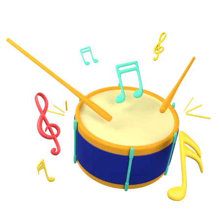 Drum  3D Icon