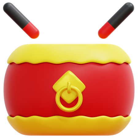 Drum  3D Icon