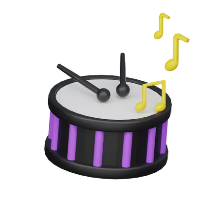 Drum  3D Icon