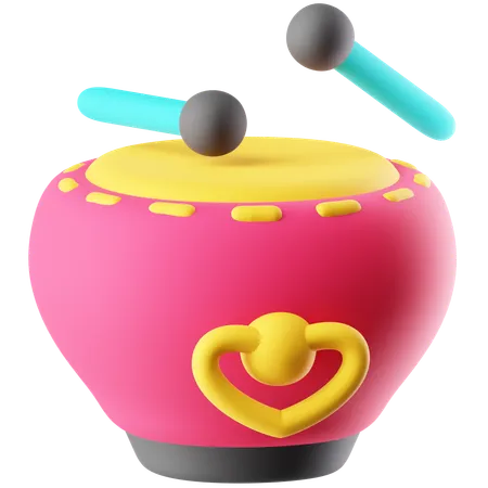 Drum  3D Icon