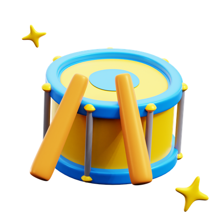 Drum  3D Icon