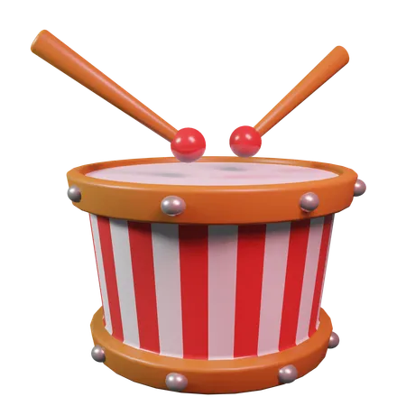 Drum  3D Icon