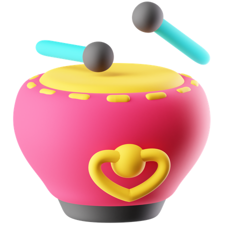 Drum  3D Icon