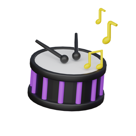 Drum  3D Icon