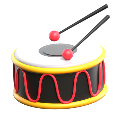 Drum  3D Icon