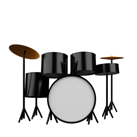 3 D Illustration Of Simple Object Musical Instrument Drum 3D Illustration