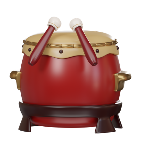 Drum And Gong  3D Icon