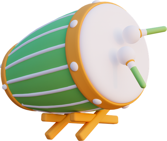 Drum Bedug  3D Icon