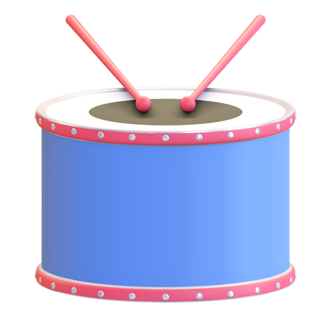 Drum percussion  3D Illustration