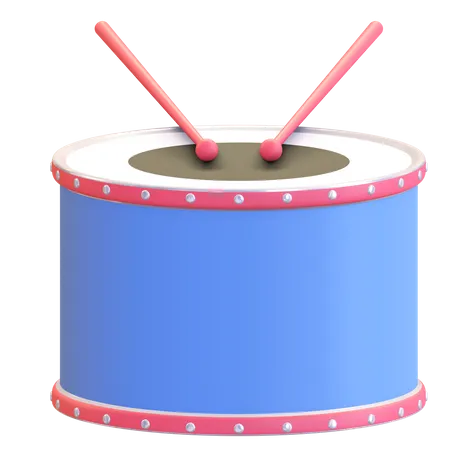 Drum percussion  3D Illustration