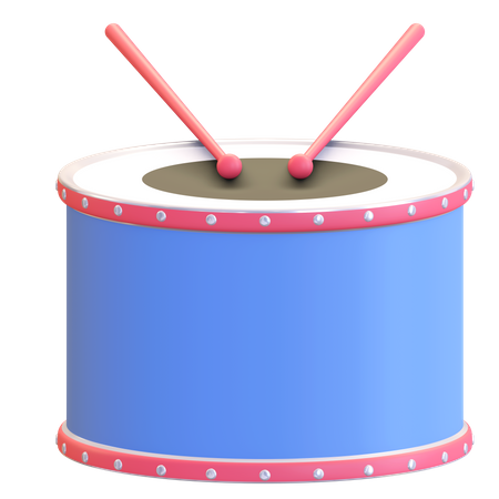 Drum percussion 3D Illustration