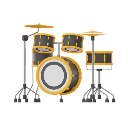 ドラムセット  3D Icon