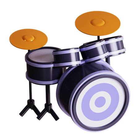 Drum set  3D Icon