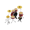 3d drum-set logo