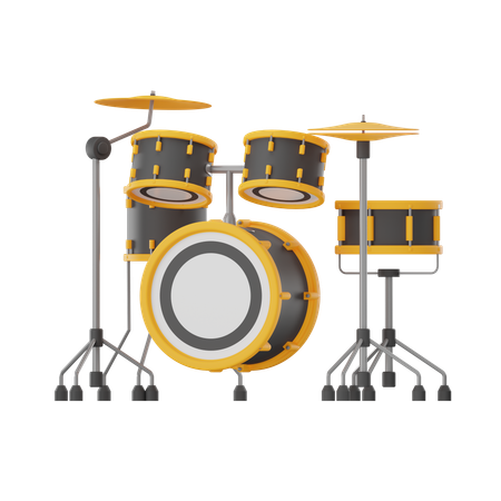 Drum Set  3D Icon