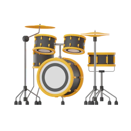 Drum Set  3D Icon