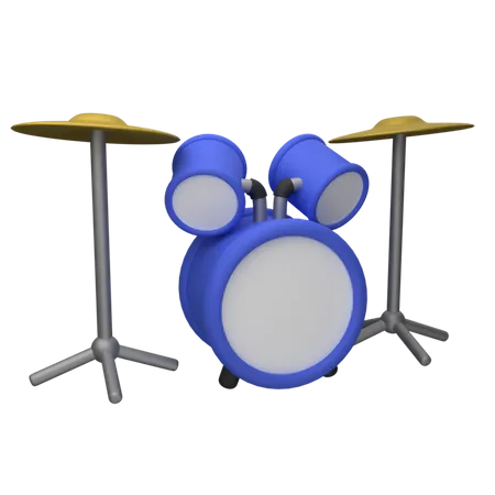 Drum Set  3D Icon