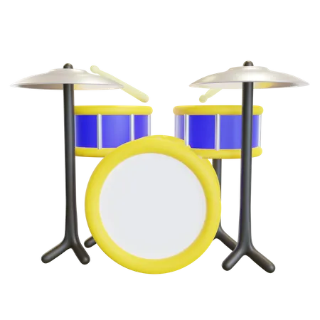 Drum Set  3D Icon