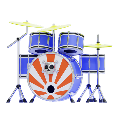 Drum Set  3D Icon