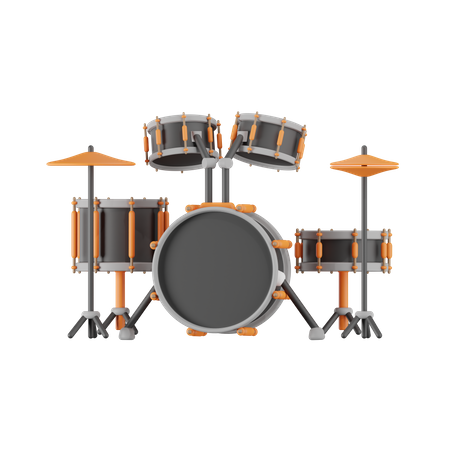 Drum Set  3D Icon