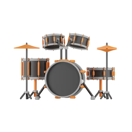 Drum Set  3D Icon