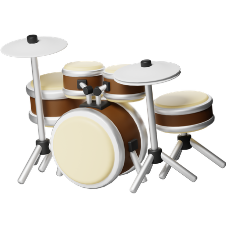 Drum Set  3D Icon