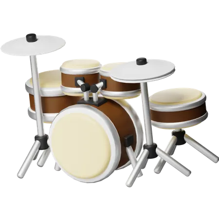 Drum Set  3D Icon