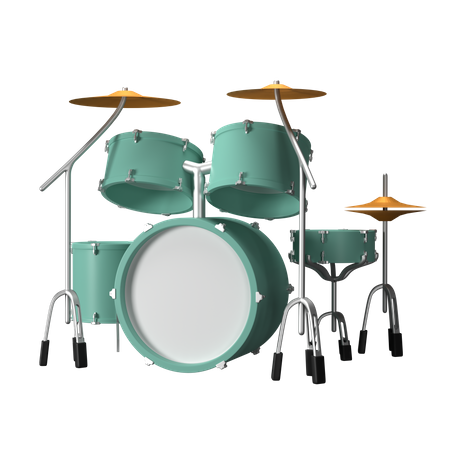 Drum Set  3D Icon