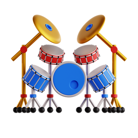 Drum Set  3D Icon