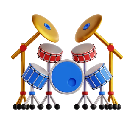 Drum Set  3D Icon