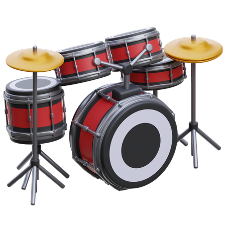 Drum Set  3D Icon