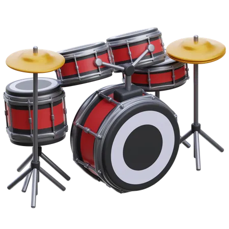 Drum Set  3D Icon