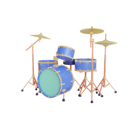 Drum Set  3D Icon