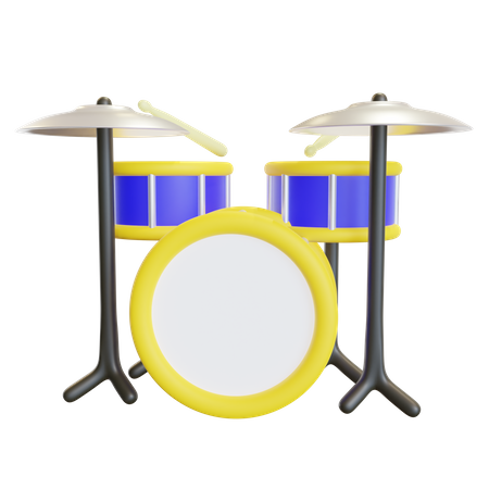 Drum Set  3D Icon