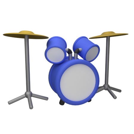 Drum Set  3D Icon