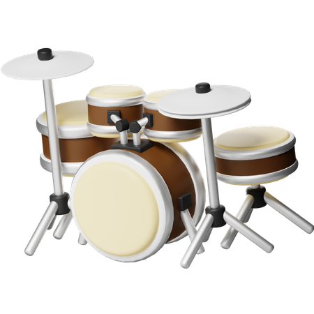 Drum Set  3D Icon