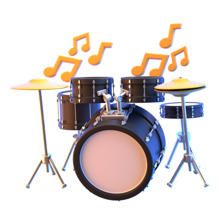 Drum Set  3D Icon