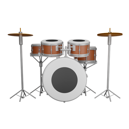 Drum Set  3D Illustration