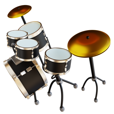 Drum Set 3D Icon