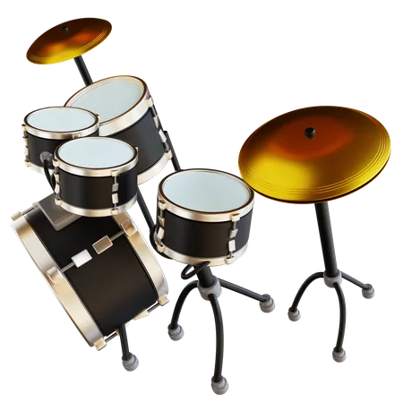 Drum Set 3D Icon