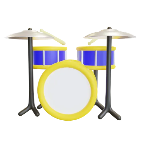 Drum Set 3 D Icon 3D Icon