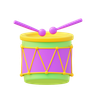 3d drum stick illustration